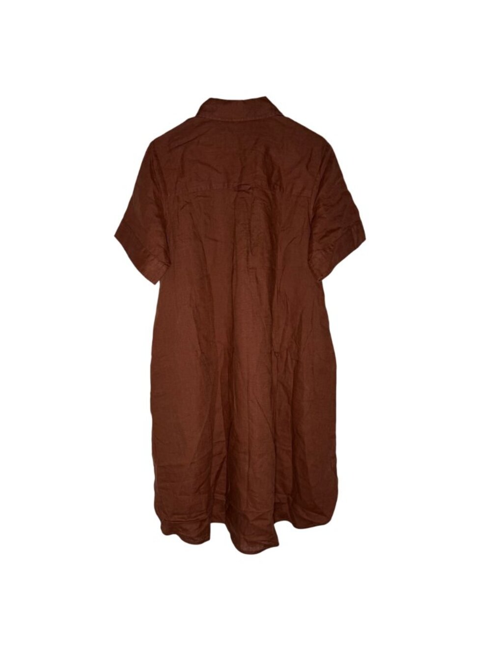 Everlane The Daytripper Dress in 100% Flax Linen Women's Size Small Brown NWT! - Picture 6 of 6